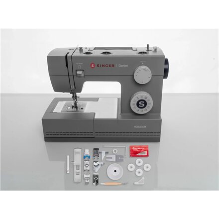 Singer Sewing Machine , HD6335M Denim , Number of stitches 32 , Grey