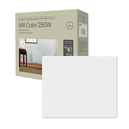 Mill Color Panel Heater , COLOR250 , Panel Heater , 250 W , Suitable for rooms up to 2-5 m² , Matte White , IPX4