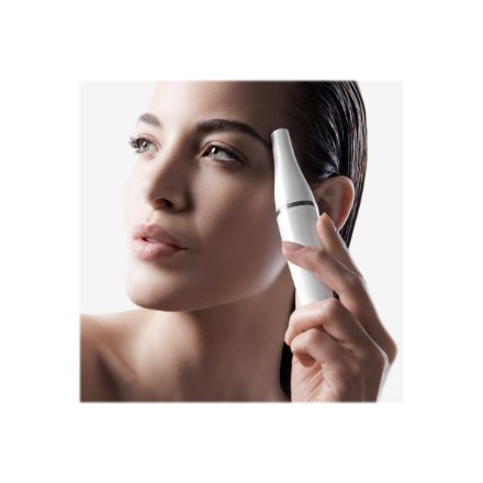 Braun Face Facial Epilator and Brush , SE810 , Number of power levels 1 , Wet & Dry , White/Silver