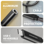 AXAGON , ADA-HCPD USB-C - Hi-Res DAC Audio Adapter PD, 60W