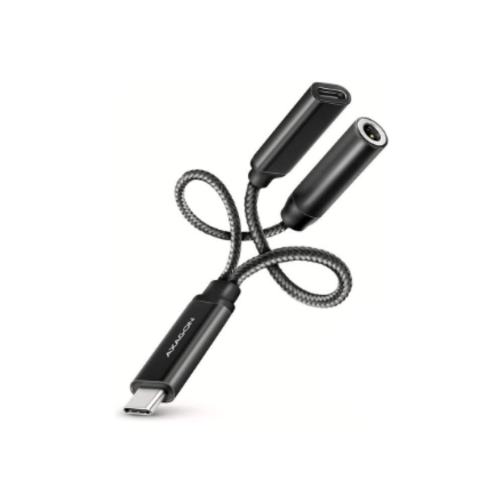 AXAGON , ADA-HCPD USB-C - Hi-Res DAC Audio Adapter PD, 60W