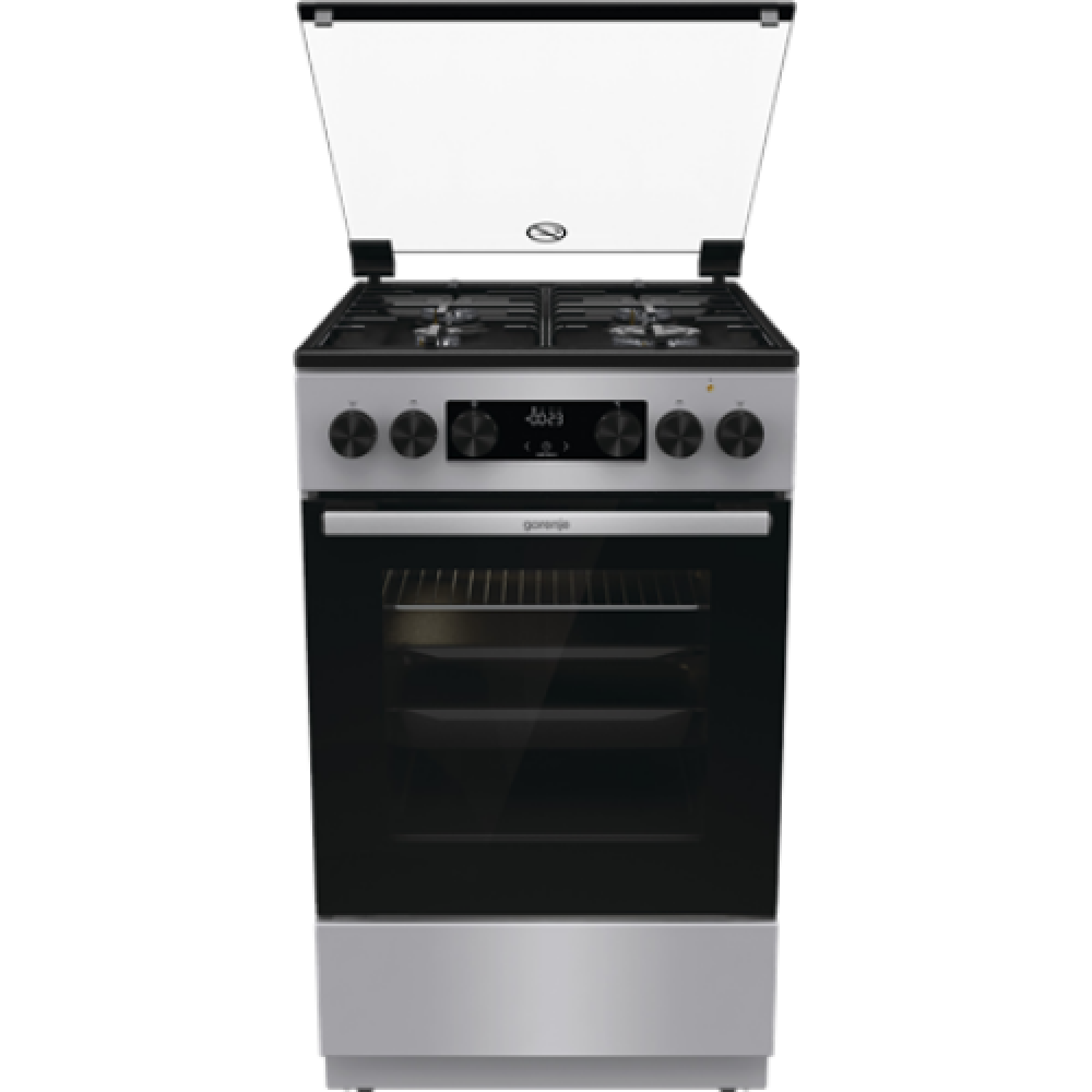Gorenje , Cooker , GK5C40SH , Hob type Gas , Oven type Electric , Grey , Width 50 cm , Grilling , LED , Depth 59.4 cm , 70 L