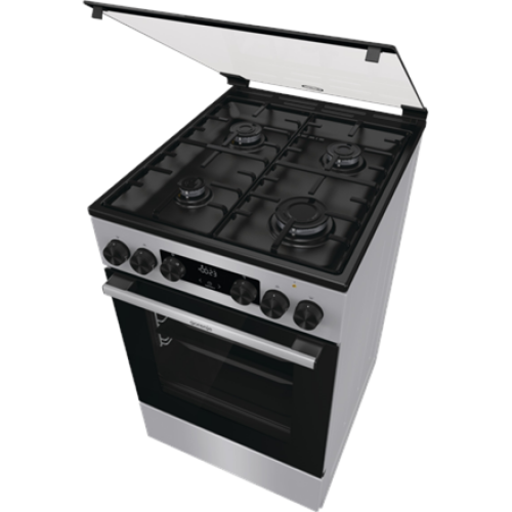 Gorenje , Cooker , GK5C40SH , Hob type Gas , Oven type Electric , Grey , Width 50 cm , Grilling , LED , Depth 59.4 cm , 70 L