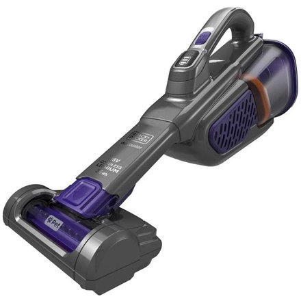 BLACK & DECKER Vacuum Cleaner , BHHV520BFP-QW , Cordless operating , 18 V , Black/Purple