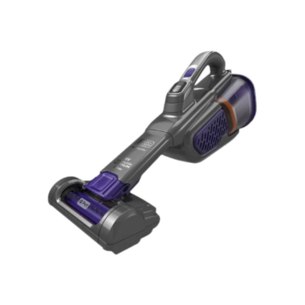 BLACK & DECKER Vacuum Cleaner , BHHV520BFP-QW , Cordless operating , 18 V , Black/Purple