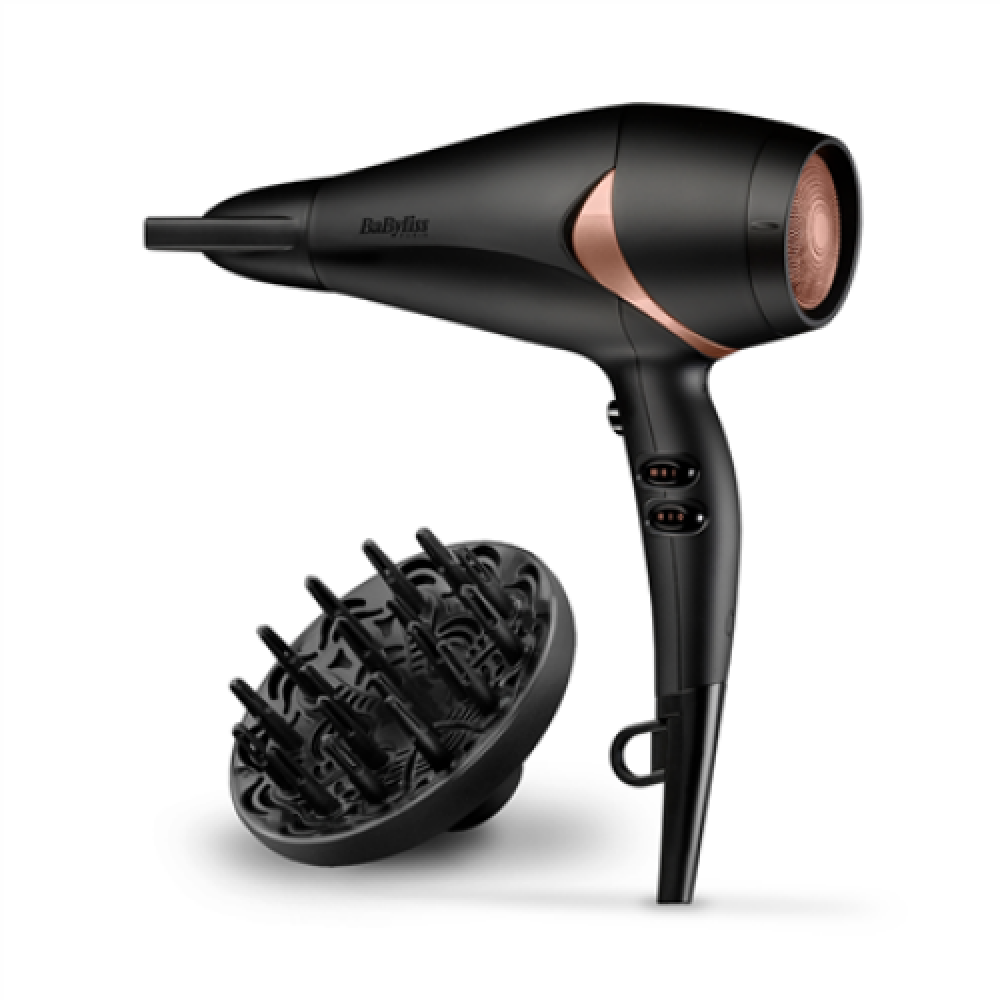 BABYLISS Hair Dryer D566E 2200 W Number of temperature settings 2 Ionic function Diffuser nozzle Black/Bronze