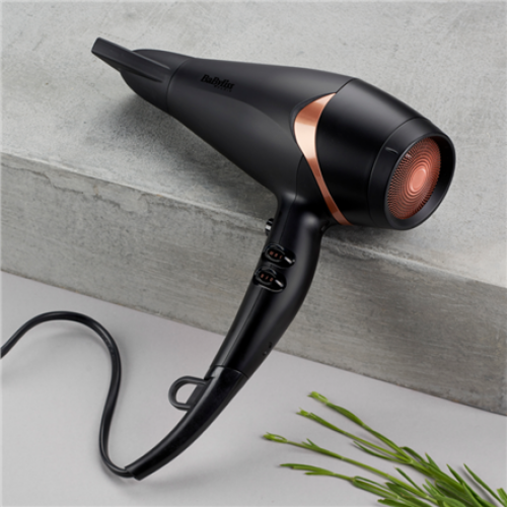 BABYLISS Hair Dryer D566E 2200 W Number of temperature settings 2 Ionic function Diffuser nozzle Black/Bronze