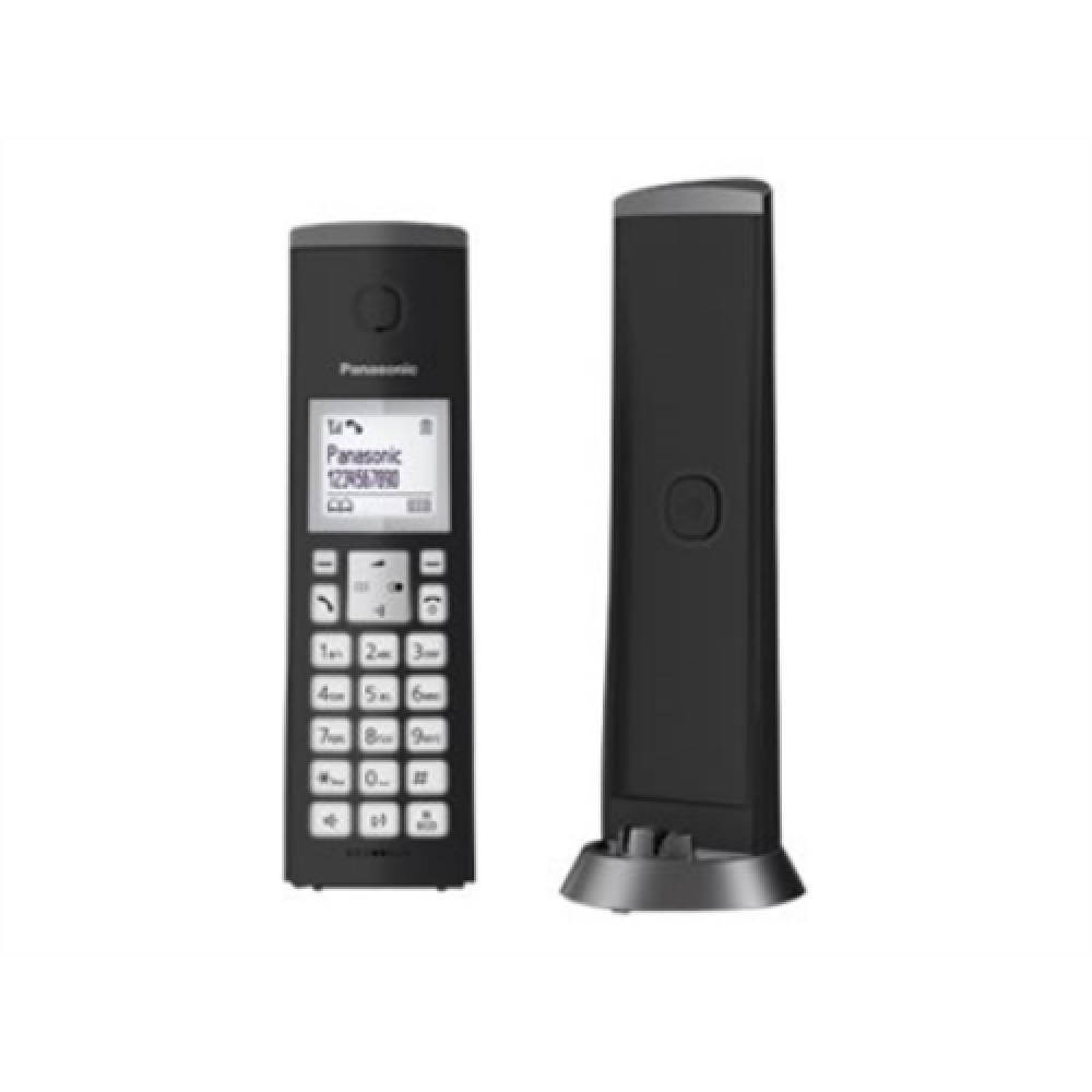 Panasonic , Cordless , KX-TGK210FXB , Built-in display , Caller ID , Black , Conference call , Speakerphone , Wireless connection