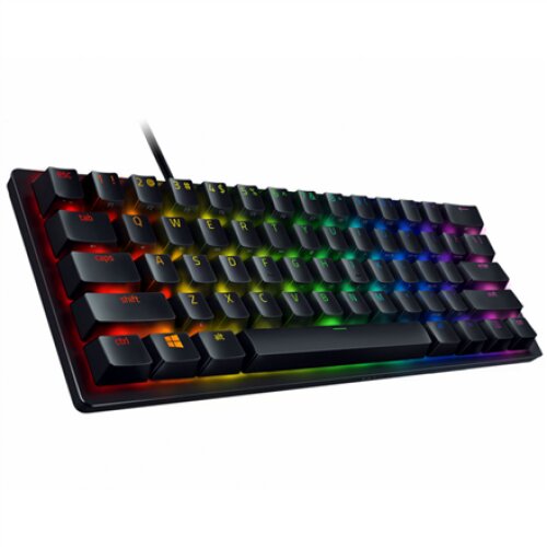 Razer , Huntsman Mini 60% , Black , Gaming keyboard , Wired , Opto-Mechanical , RGB LED light , RU