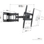 Vogels Wall mount , UP 4053 Full-Motion TV Wall Mount M , 32-65 , Rotate, Tilt , Maximum weight (capacity) 40 kg , Black