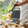 Mesko Waffle Maker , MS 3091 , 1800 W , Number of pastry 2 , Belgium , White