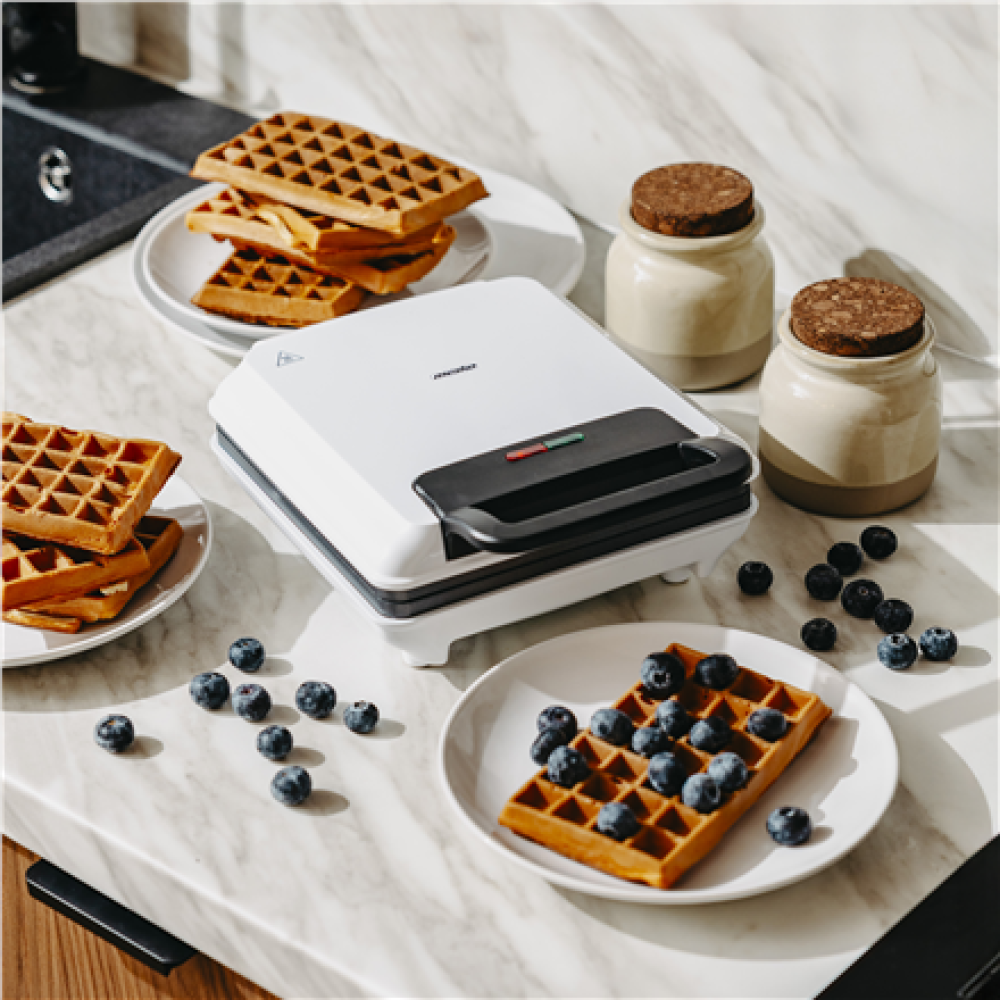 Mesko Waffle Maker , MS 3091 , 1800 W , Number of pastry 2 , Belgium , White