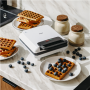 Mesko Waffle Maker , MS 3091 , 1800 W , Number of pastry 2 , Belgium , White