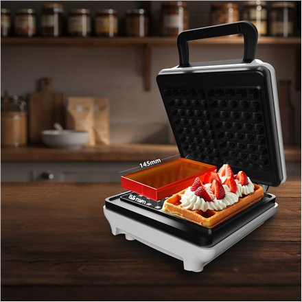 Mesko Waffle Maker , MS 3091 , 1800 W , Number of pastry 2 , Belgium , White