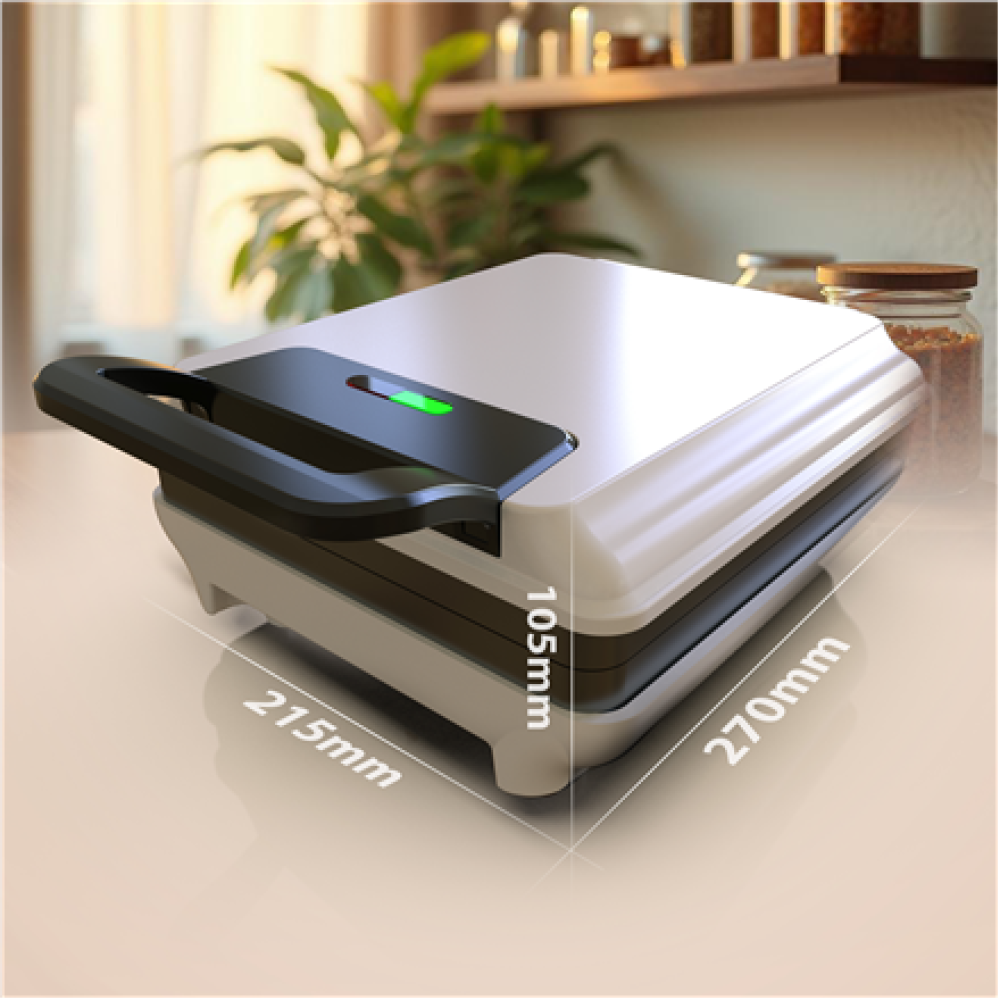 Mesko Waffle Maker , MS 3091 , 1800 W , Number of pastry 2 , Belgium , White