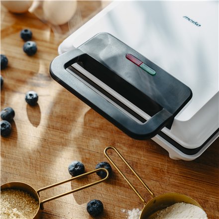 Mesko Waffle Maker , MS 3091 , 1800 W , Number of pastry 2 , Belgium , White