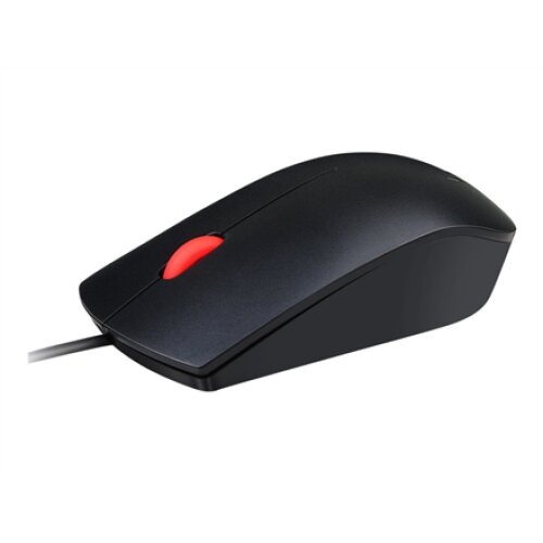 Lenovo Essential USB Wired Mouse, 1600 DPI, 1.8 m, 3 Buttons, Black , Lenovo , Essential USB Mouse , wired , Optical sensor , Black