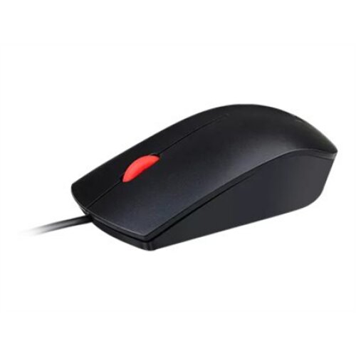 Lenovo Essential USB Wired Mouse, 1600 DPI, 1.8 m, 3 Buttons, Black , Lenovo , Essential USB Mouse , wired , Optical sensor , Black