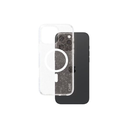 CARE Flagship Case , Back cover , Apple , iPhone 16 Pro Max , Recycled plastic , White , Urban Combat Star Lit with MagSafe