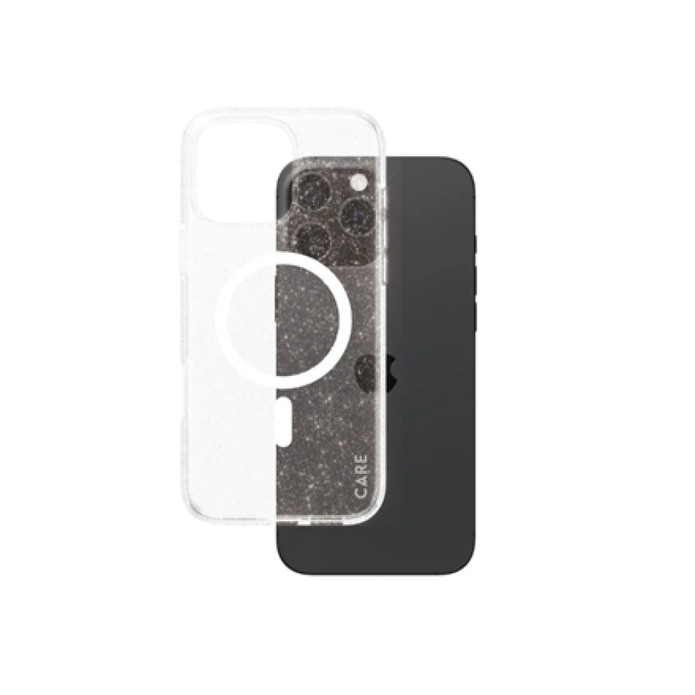 CARE Flagship Case , Back cover , Apple , iPhone 16 Pro Max , Recycled plastic , White , Urban Combat Star Lit with MagSafe
