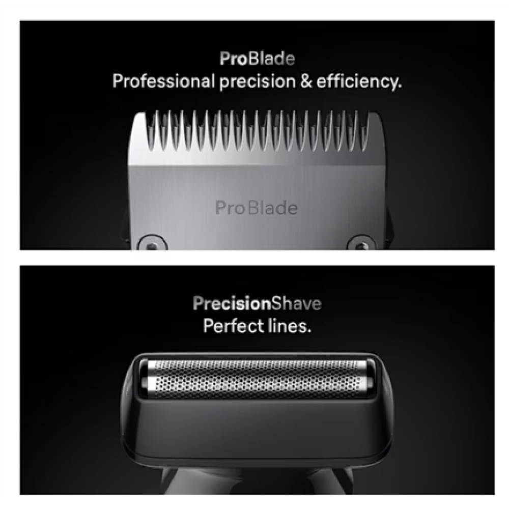 Braun 13in1 Grooming Kit , All-in-One Series 7 AIO7560 , Cordless , Number of length steps 14 , Black/Grey