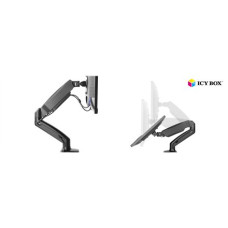 ICY BOX IB-MS303-T Monitor stand with desk mounted base for a screen size up to 27 , Raidsonic