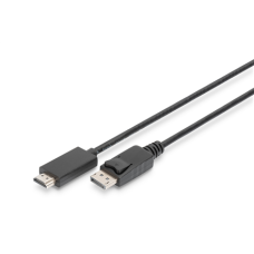 Digitus Adapter Cable, DP - HDMI type A , DisplayPort to HDMI , 2 m