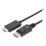 Digitus Adapter Cable, DP - HDMI type A , DisplayPort to HDMI , 2 m