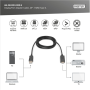 Digitus Adapter Cable, DP - HDMI type A , DisplayPort to HDMI , 2 m
