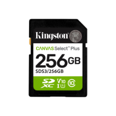 Kingston Select Plus , 256 GB , SD , Flash memory class Class 10, UHS-I, U1/U3, Video Class 10/30