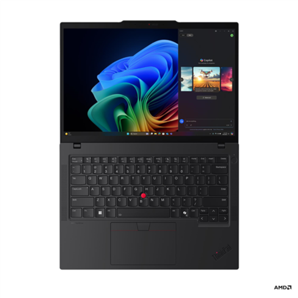 Lenovo ThinkPad T14 G6 AMD , Black , 14 , IPS , WUXGA , 1920 x 1200 pixels , Anti-glare , AMD Ryzen AI 7 PRO , 350 , 32 GB , SO-DIMM DDR5 , Solid-state drive capacity 1000 GB , AMD Radeon 860M Graphics , Windows 11 Pro , 802.11be , Bluetooth version 5.4 ,