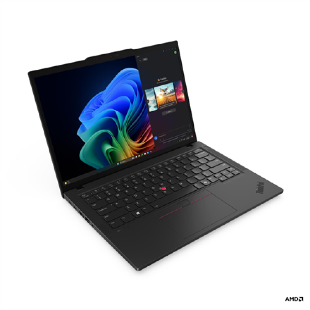 Lenovo ThinkPad T14 G6 AMD , Black , 14 , IPS , WUXGA , 1920 x 1200 pixels , Anti-glare , AMD Ryzen AI 7 PRO , 350 , 32 GB , SO-DIMM DDR5 , Solid-state drive capacity 1000 GB , AMD Radeon 860M Graphics , Windows 11 Pro , 802.11be , Bluetooth version 5.4 ,