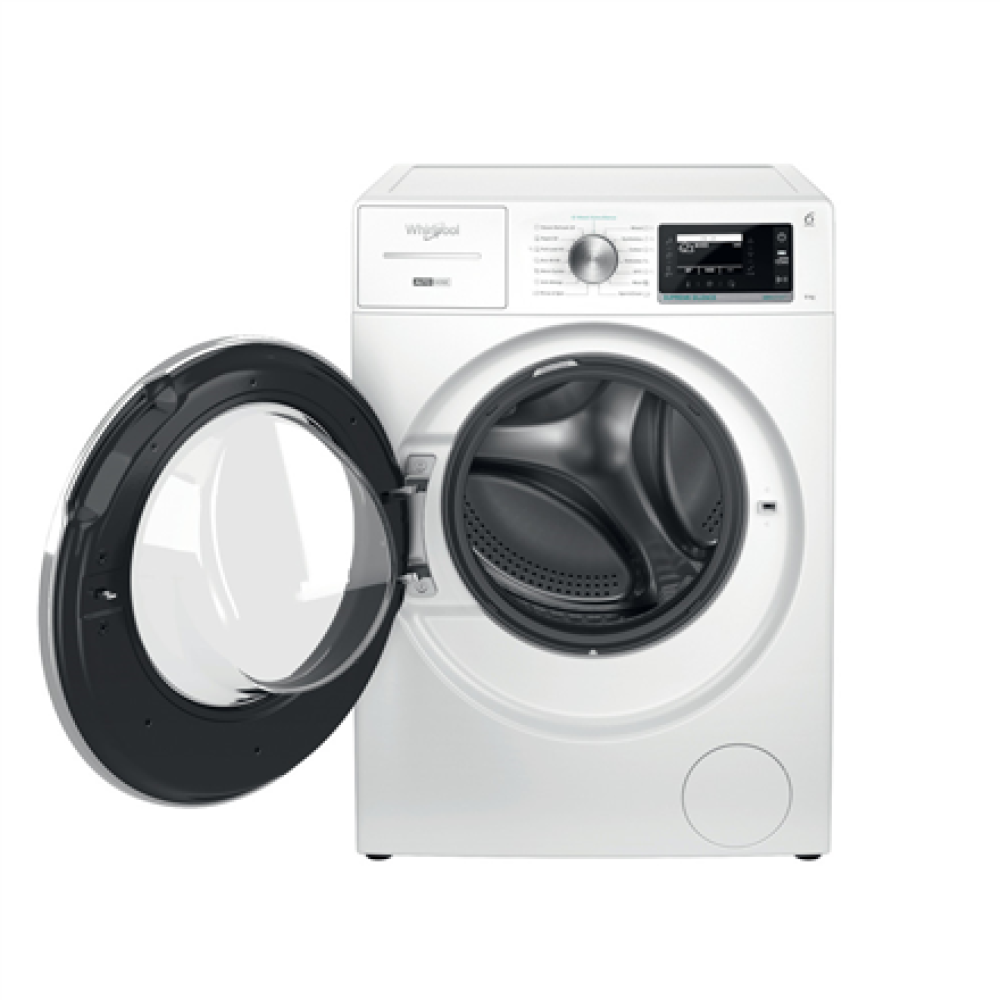 Whirlpool Washing machine , W8 99AD SILENCE EE , Energy efficiency class A , Front loading , Washing capacity 9 kg , 1400 RPM , Depth 64.3 cm , Width 59.9 cm , LCD , Steam function , Direct drive , White