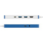 Hyper HyperDrive Flex 8 Port USB-C Hub, White/Blue , HD4102BUGL , HDMI ports quantity 1
