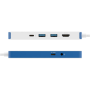 Hyper HyperDrive Flex 8 Port USB-C Hub, White/Blue , HD4102BUGL , HDMI ports quantity 1
