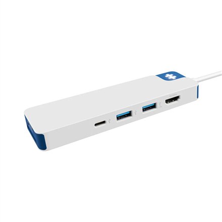 Hyper HyperDrive Flex 8 Port USB-C Hub, White/Blue , HD4102BUGL , HDMI ports quantity 1