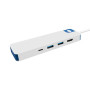 Hyper HyperDrive Flex 8 Port USB-C Hub, White/Blue , HD4102BUGL , HDMI ports quantity 1