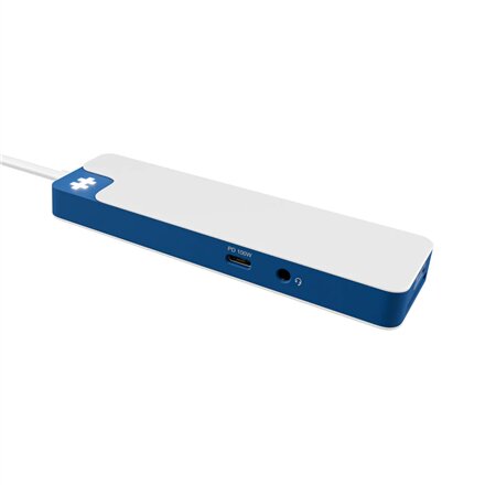 Hyper HyperDrive Flex 8 Port USB-C Hub, White/Blue , HD4102BUGL , HDMI ports quantity 1
