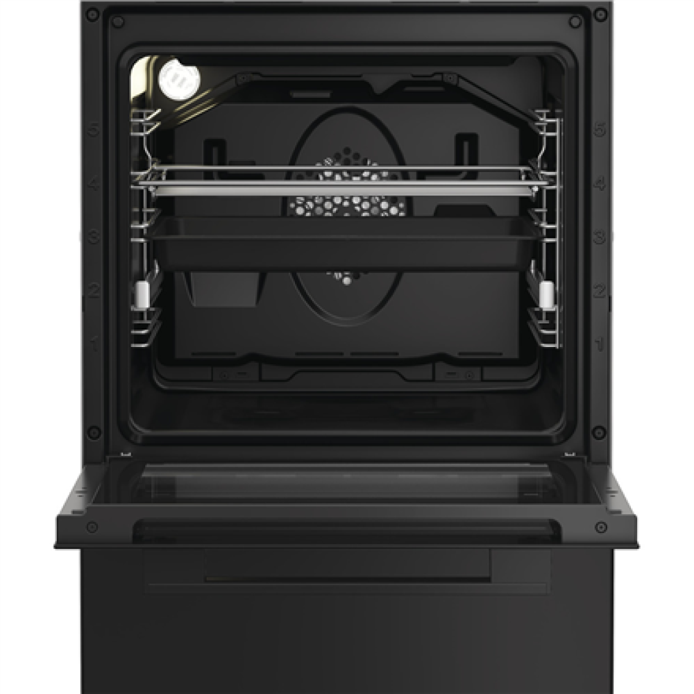 Whirlpool Cooker , W5G8LMSWTB , Hob type Gas , Oven type Electric , Black , Width 50 cm , Depth 60 cm , 60 L
