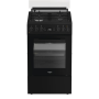 Whirlpool Cooker , W5G8LMSWTB , Hob type Gas , Oven type Electric , Black , Width 50 cm , Depth 60 cm , 60 L