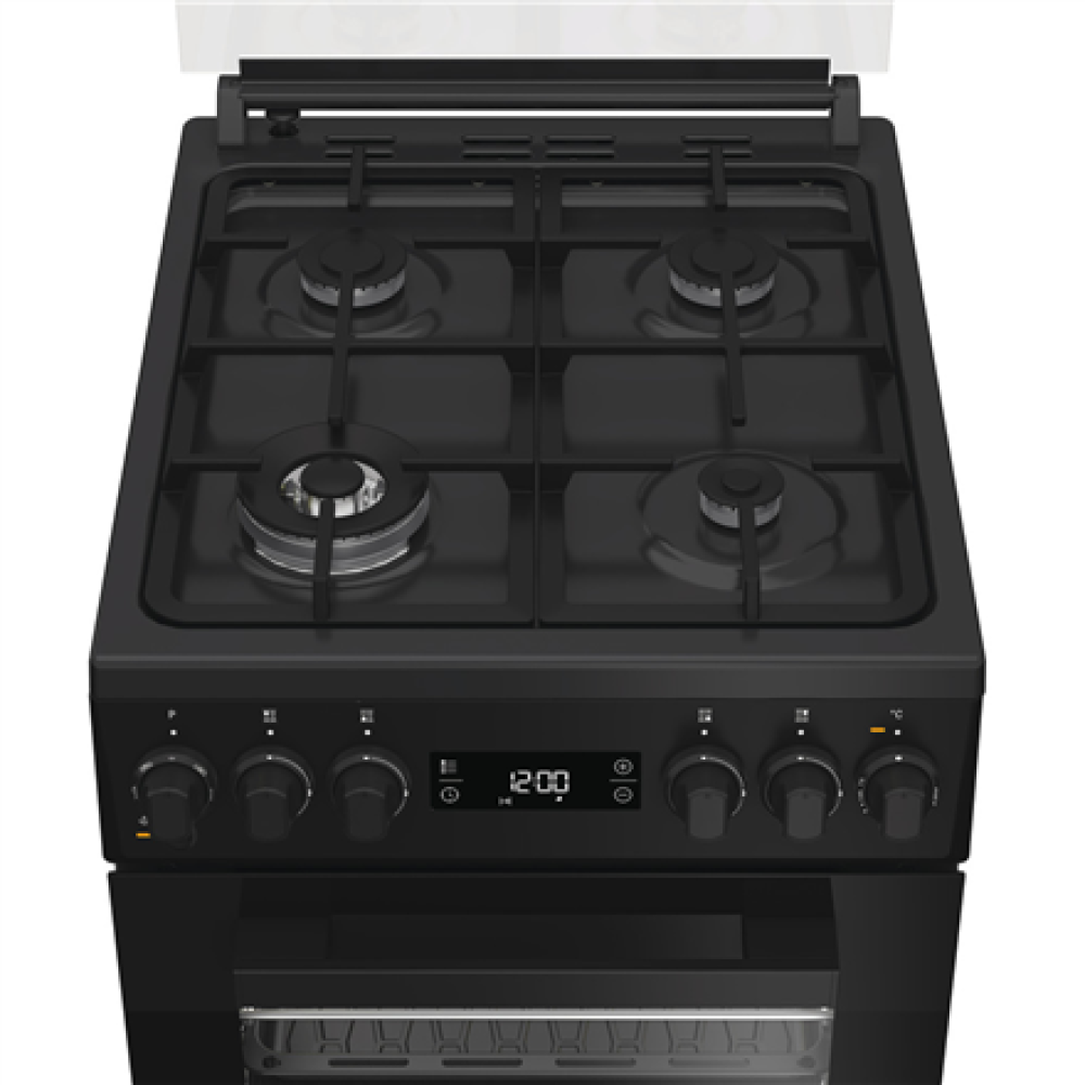 Whirlpool Cooker , W5G8LMSWTB , Hob type Gas , Oven type Electric , Black , Width 50 cm , Depth 60 cm , 60 L