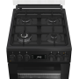 Whirlpool Cooker , W5G8LMSWTB , Hob type Gas , Oven type Electric , Black , Width 50 cm , Depth 60 cm , 60 L