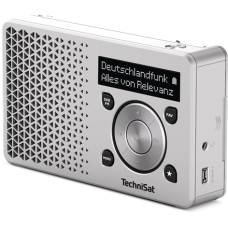 TechniSat , Portable DAB+/FM radio with built-in rechargeable battery , DIGITRADIO 1 , Silver TechniSat , Portable DAB+/FM radio with built-in rechargeable battery , DIGITRADIO 1 , Silver
