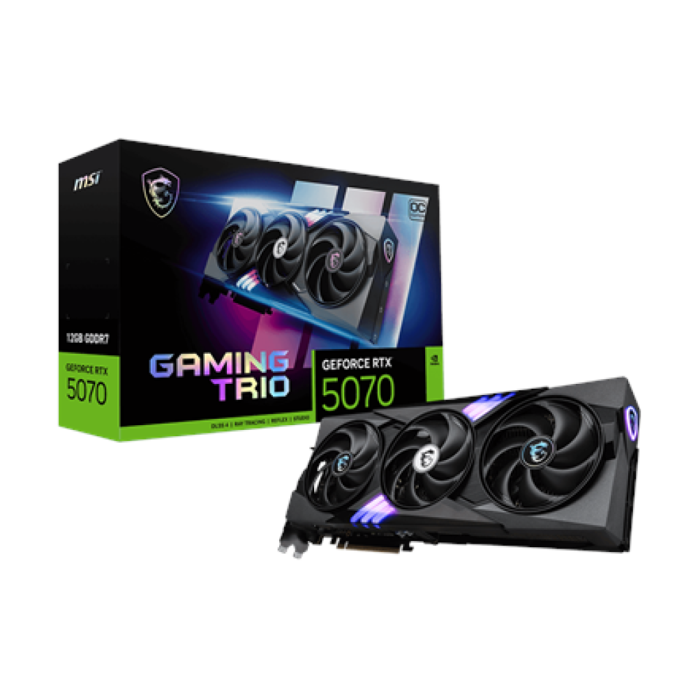 MSI GeForce RTX 5070 12G GAMING TRIO OC , NVIDIA , 12 GB , GeForce RTX 5070 , GDDR7 , HDMI ports quantity 1 , PCI Express Gen 5