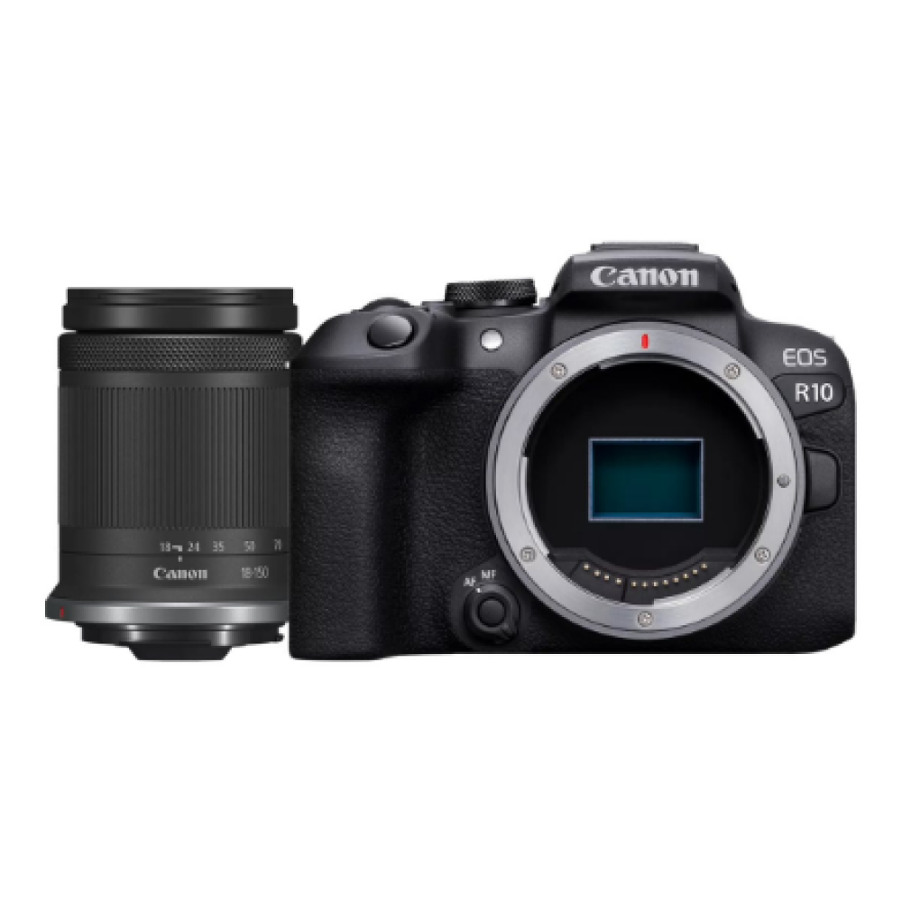Canon , D.CAM EOS R10 RF-S 18-150 IS STM EU26 , Megapixel 24.2 MP , Image stabilizer , ISO sensitivity (max) 32000 , Wi-Fi , Video recording , Manual , CMOS , Black