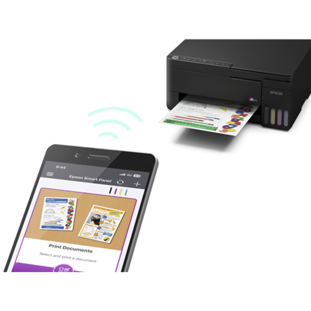 Epson EcoTank , L3352 , Inkjet , Colour , Multifuction Printer , A4 , Wi-Fi , Black