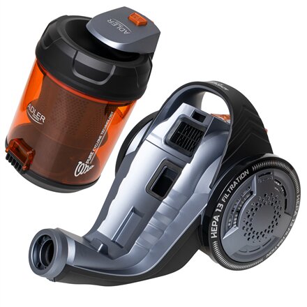 Adler Cyclone Vacuum Cleaner , AD 7065 , Bagless , Power 700 W , Dust capacity 1.6 L , Black/Red