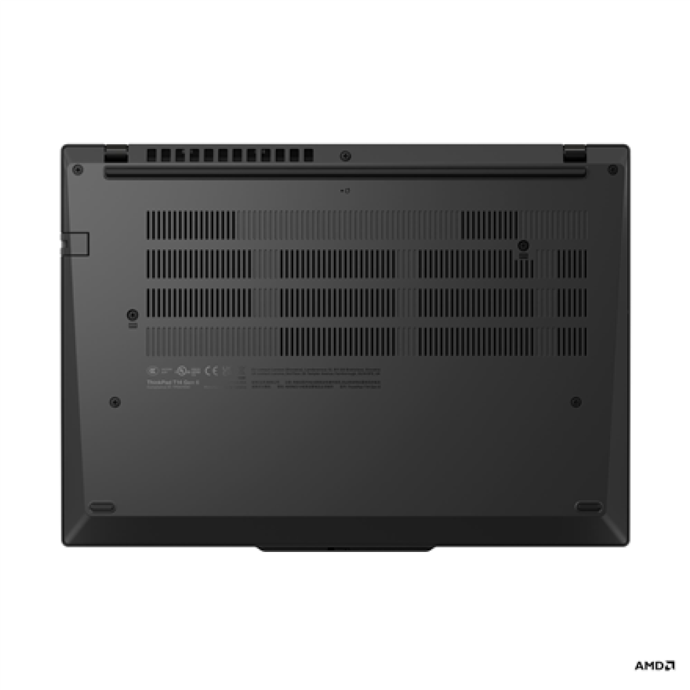 Lenovo ThinkPad T14 G6 AMD , Black , 14 , IPS , WUXGA , 1920 x 1200 pixels , Anti-glare , AMD Ryzen AI 5 PRO , 340 , 32 GB , SO-DIMM DDR5 , Solid-state drive capacity 512 GB , AMD Radeon 840M Graphics , Windows 11 Pro , 802.11be , Bluetooth version 5.4 , 