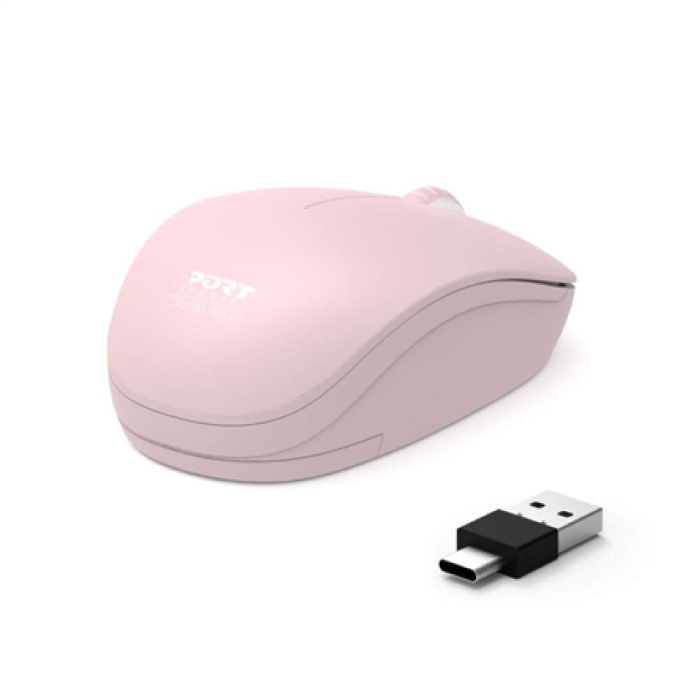 PORT CONNECT Mouse , Collection II , Wireless , 2.4 GHz , Pink