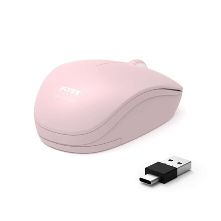 PORT CONNECT Mouse , Collection II , Wireless , 2.4 GHz , Pink